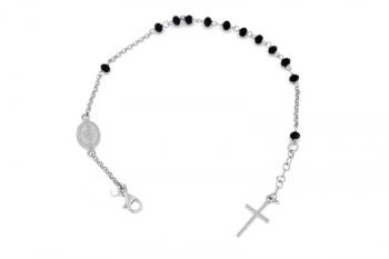 Rosary Bracelet with Black Onyx